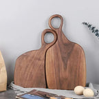 Double-Sided Walnut Cutting Board Set of 2 – Knife-Friendly for Slicing and Serving