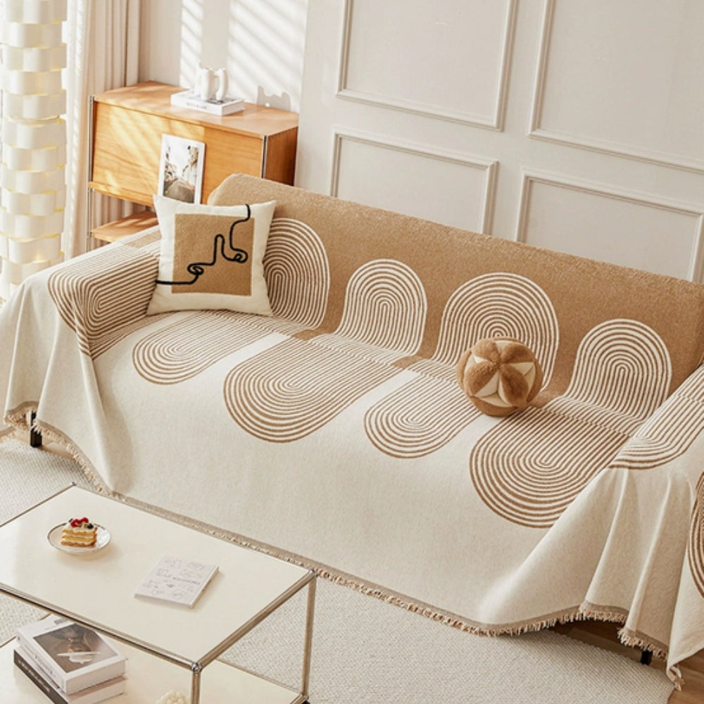 Double-Sided Chenille Sofa Cover – Plush Comfort for Sectionals & Pets