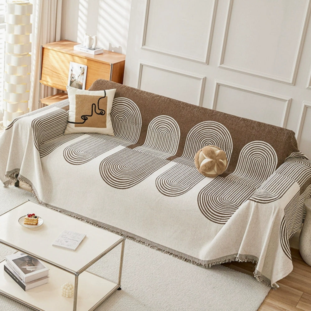 Double-Sided Chenille Sofa Cover – Plush Comfort for Sectionals & Pets