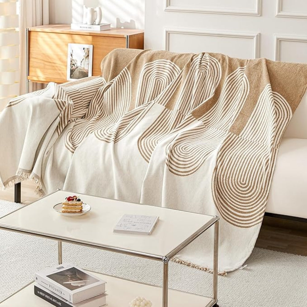 Double-Sided Chenille Sofa Cover – Plush Comfort for Sectionals & Pets
