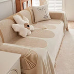 Double-Sided Chenille Sofa Cover – Plush Comfort for Sectionals & Pets