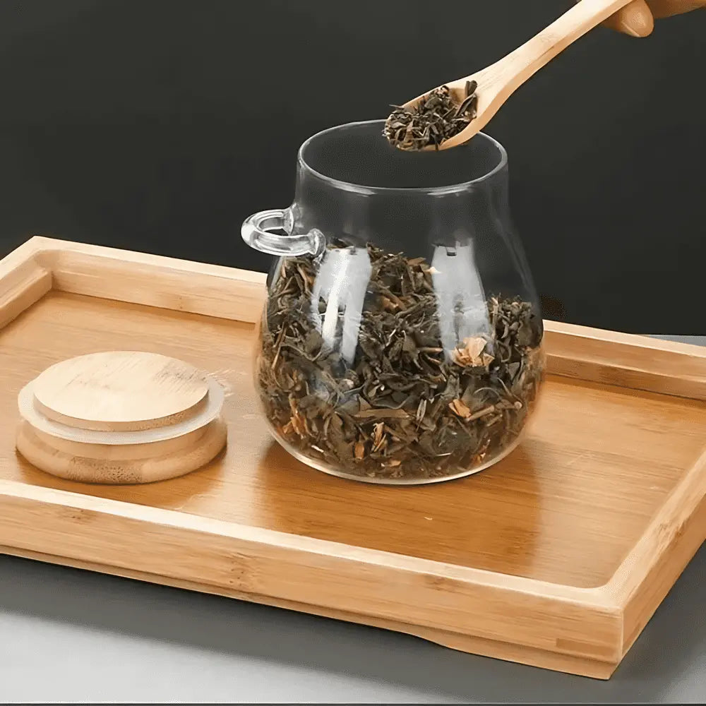Eco-Friendly Glass Storage Jars for Coffee and Tea