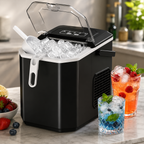 Portable Countertop Ice Machine for Rapid Ice Production