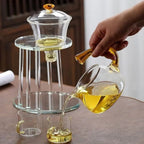 Elegant Glass Tea Infuser with Magnetic Brewing System