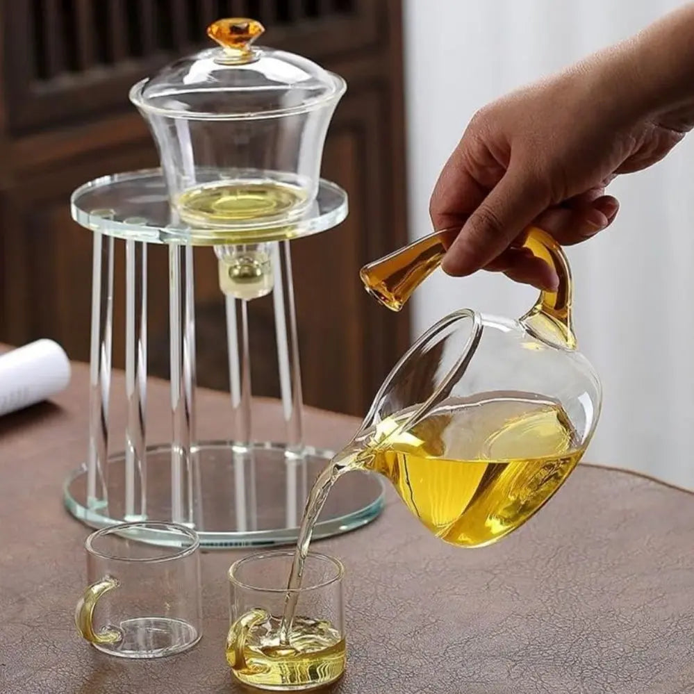 Elegant Glass Tea Infuser with Magnetic Brewing System