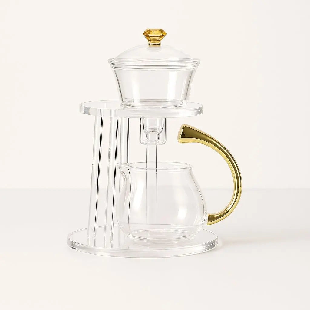 Elegant Glass Tea Infuser with Magnetic Brewing System