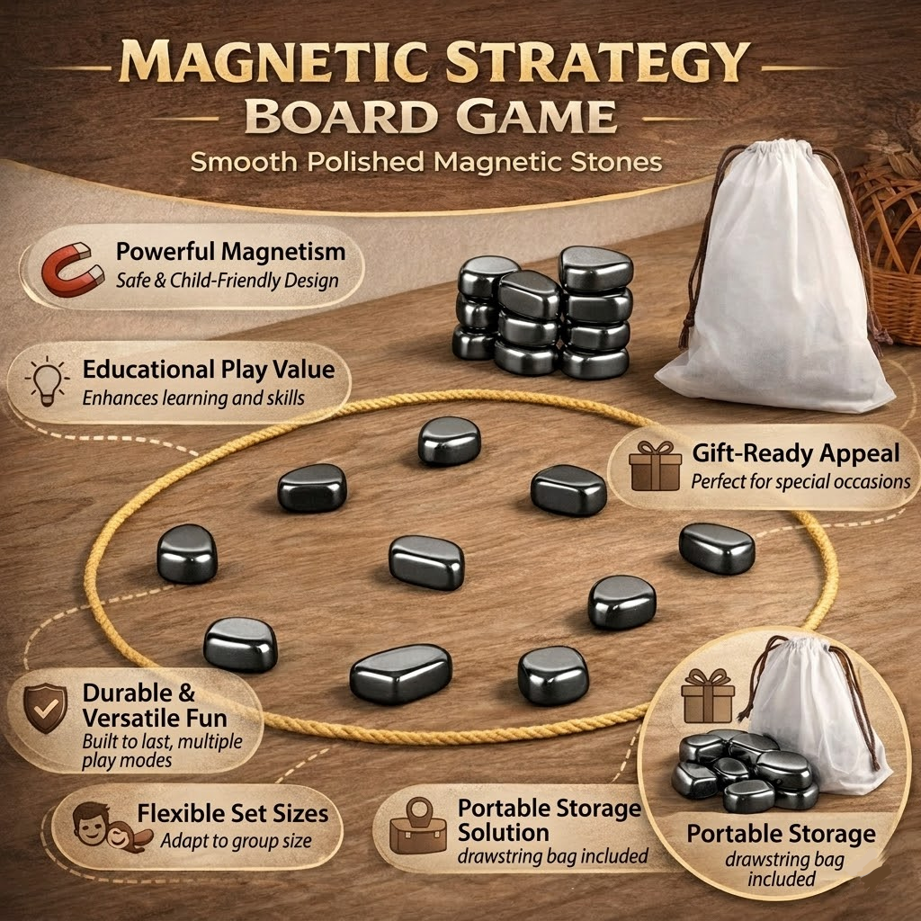Family Fun Magnetic Strategy Game for Enhanced Focus
