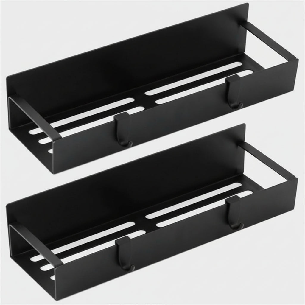 Wall-Mounted Metal Spice Organizer for Refrigerator with Magnetic Design