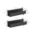 Wall-Mounted Metal Spice Organizer for Refrigerator with Magnetic Design
