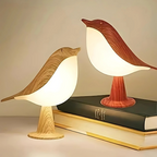 Night Light with Wood Appearance, Gentle Glow, and Aroma Feature