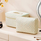 Floral Cotton Cosmetic Case for Travel – Mother's Day Gift