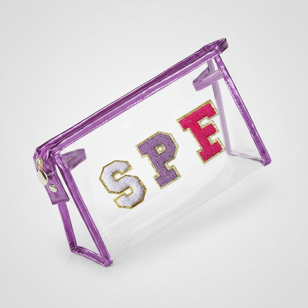 Clear Cosmetic Pouch for Travel - Beach Makeup Bag for Mother's Day