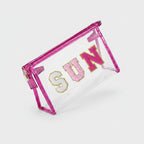 Clear Cosmetic Pouch for Travel - Beach Makeup Bag for Mother's Day