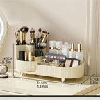 Chic Rotating Cosmetic Storage for Vanity or Bathroom Makeup Organizer