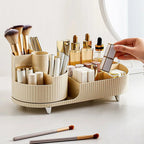 Chic Rotating Cosmetic Storage for Vanity or Bathroom Makeup Organizer