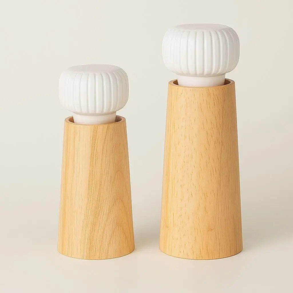 Avery Wood & Ceramic Spice Mill – Handcrafted Pepper Grinder