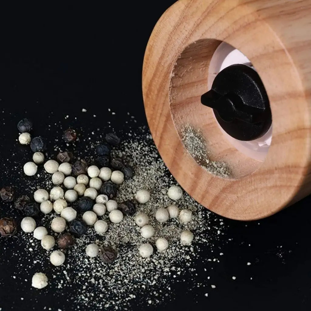 Avery Wood & Ceramic Spice Mill – Handcrafted Pepper Grinder