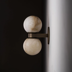 Sleek Marble Artistry Wall Light