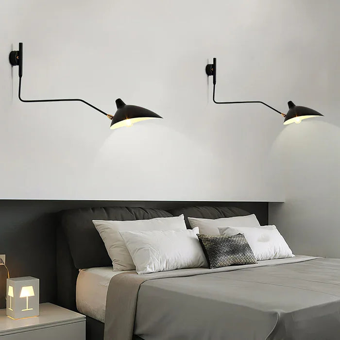 Adjustable Wall Light with Dual Arms for Reading and Accent Illumination