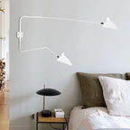 Adjustable Wall Light with Dual Arms for Reading and Accent Illumination