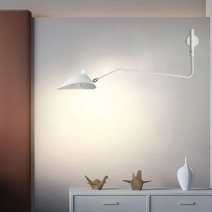 Adjustable Wall Light with Dual Arms for Reading and Accent Illumination