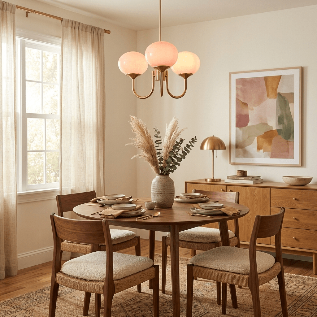 Modern Chandelier Lighting for Dining Areas | Elegant Marshmallow Glow