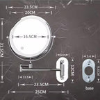 LuxeLight Illuminated Makeup Mirror - Touch Control & Dual Zoom