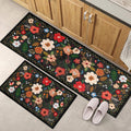 Meadow | Floral anti-fatigue kitchen mat set 0