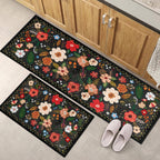 Meadow | Floral anti-fatigue kitchen mat set 0