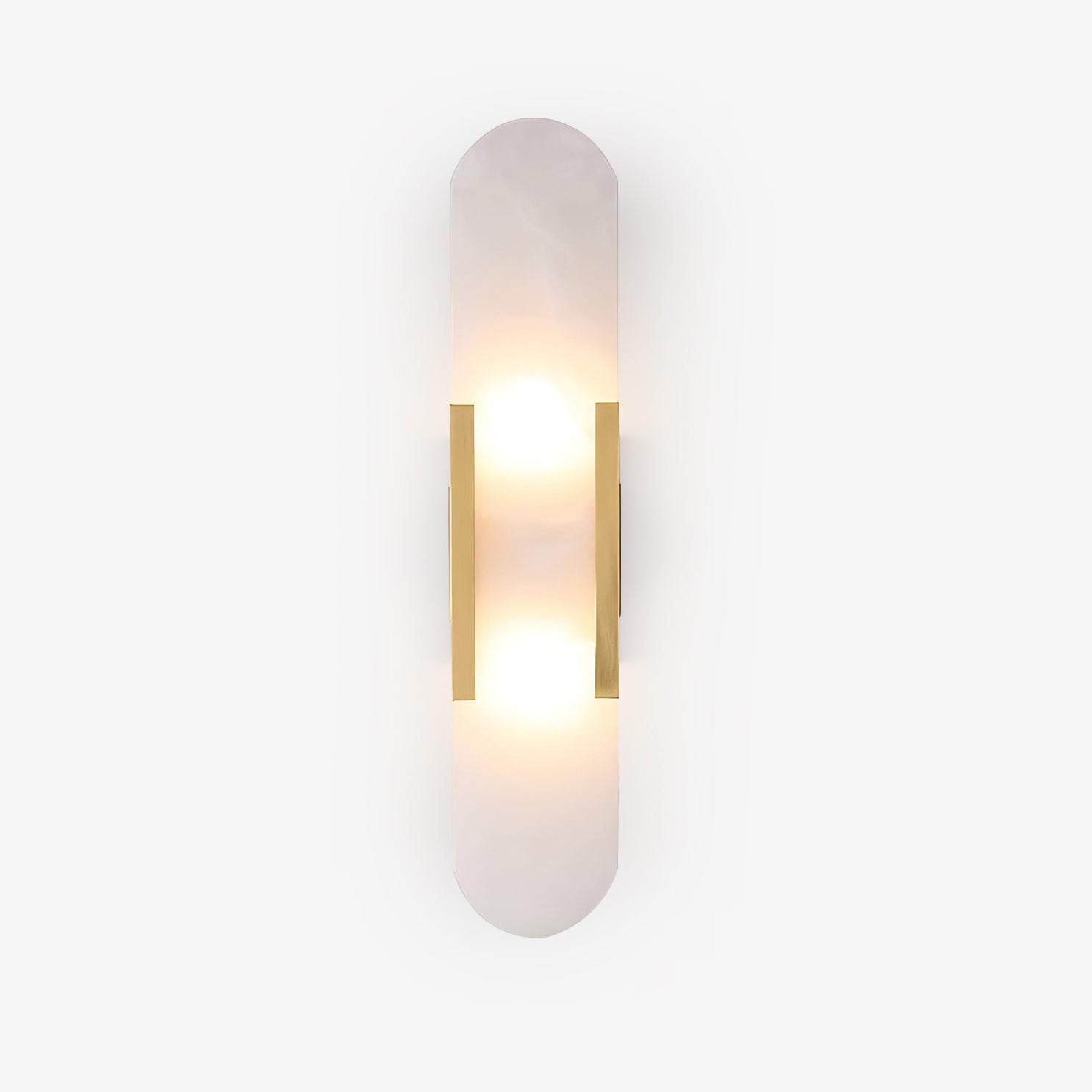 Handcrafted Alabaster Wall Light with Brass Details – Elegant Design