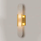 Handcrafted Alabaster Wall Light with Brass Details – Elegant Design