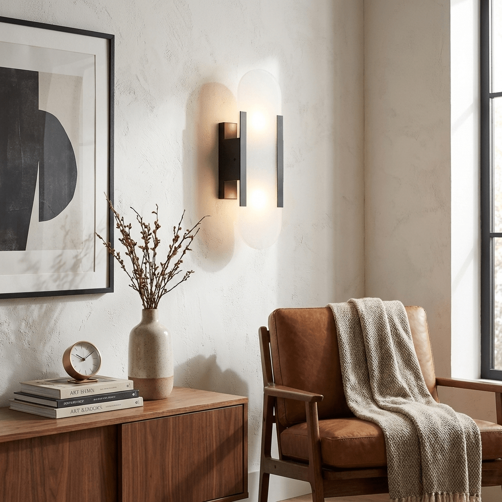 Handcrafted Alabaster Wall Light with Brass Details – Elegant Design