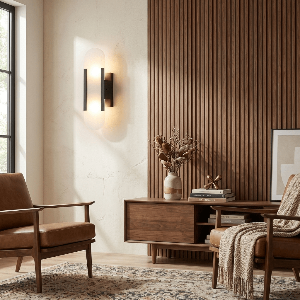 Handcrafted Alabaster Wall Light with Brass Details – Elegant Design