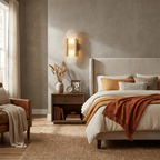 Handcrafted Alabaster Wall Light with Brass Details – Elegant Design