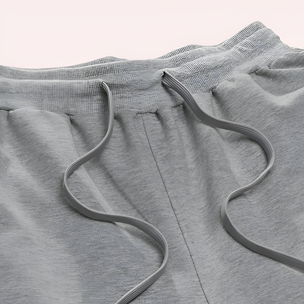 Casual Joggers for Men with Wide Leg and Drawstring Design