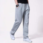 Casual Joggers for Men with Wide Leg and Drawstring Design