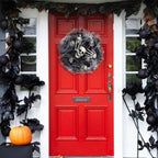 Eerie Skull and Bone Halloween Mesh Decoration