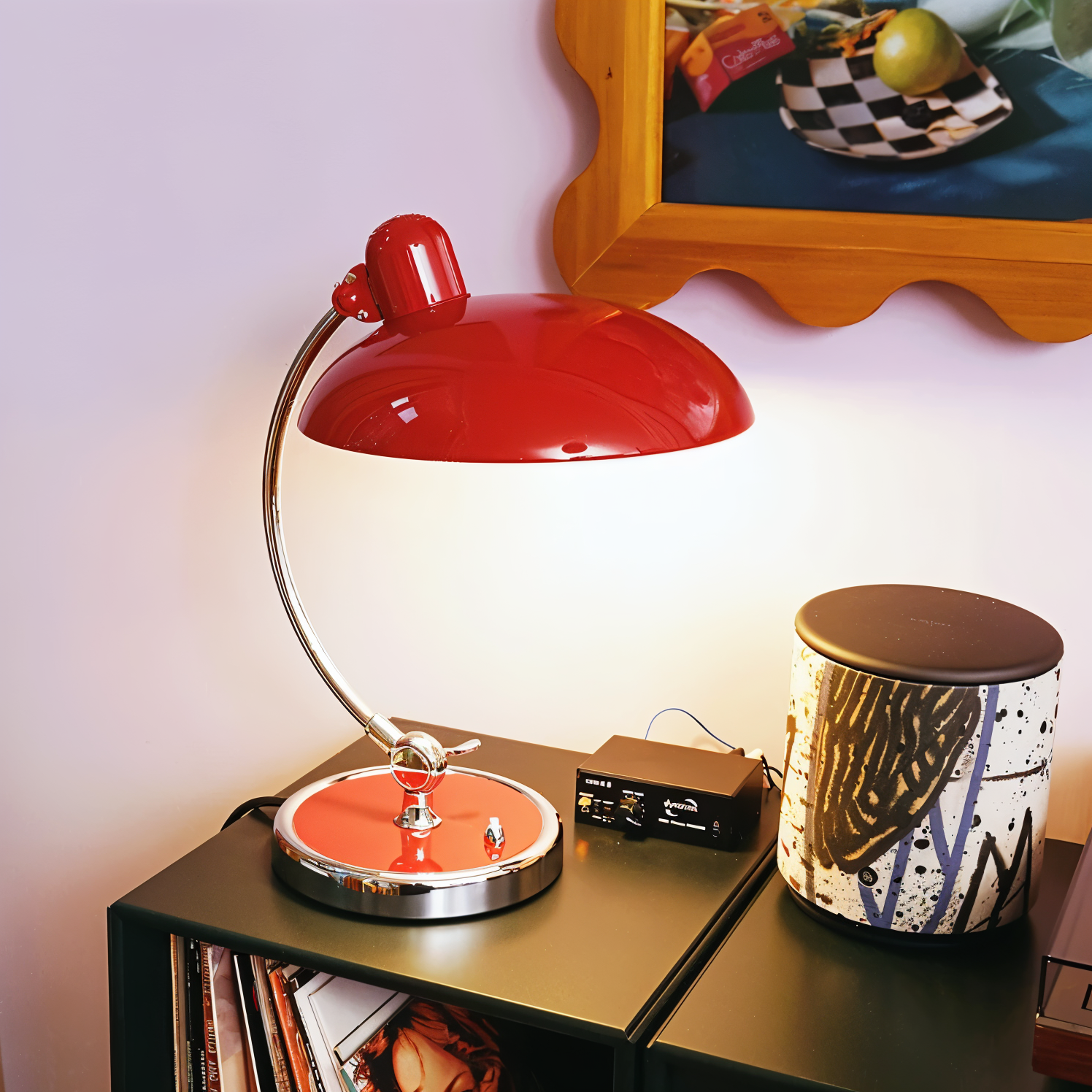 Adjustable Dome Shade Metal Desk Light