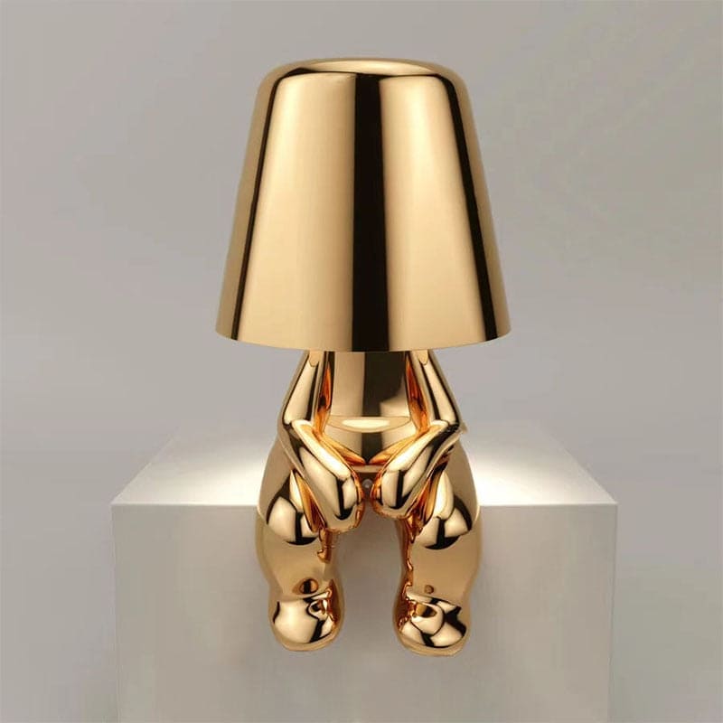 Reflective Art Form Metallic Table Lamp