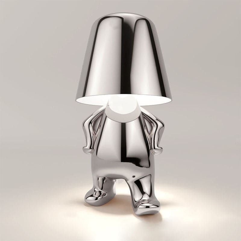 Reflective Art Form Metallic Table Lamp