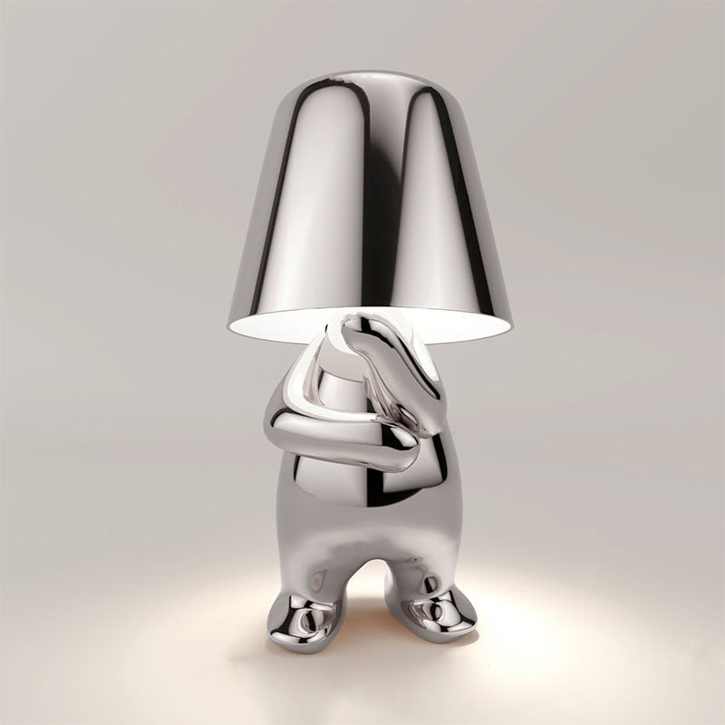 Reflective Art Form Metallic Table Lamp