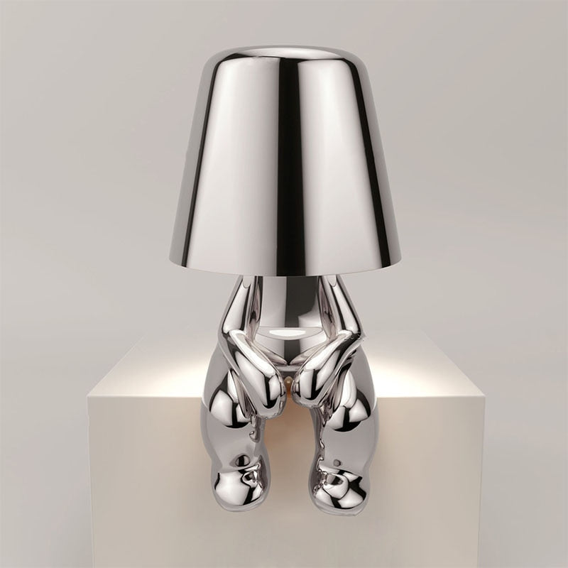 Reflective Art Form Metallic Table Lamp