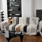 Soft Chenille Sofa Slipcover - Elegant Abstract Pattern