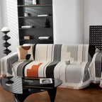 Soft Chenille Sofa Slipcover - Elegant Abstract Pattern