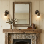 Antique Bronze Dimmable Wall Light – Mid-Century Brass Capsule Sconce
