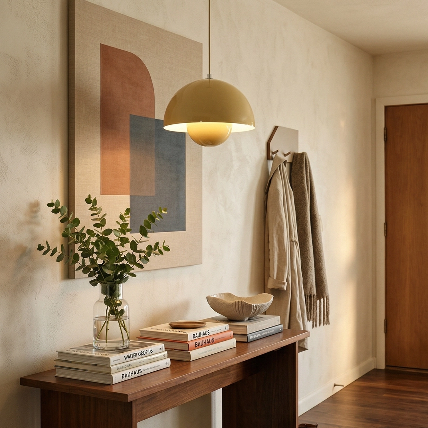 Geometric Pendant Light - Versatile Mid-Century Modern Flower Bud Design