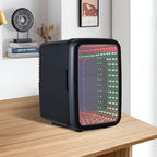 Compact Desktop Beverage Cooler and Freezer for Portable Use