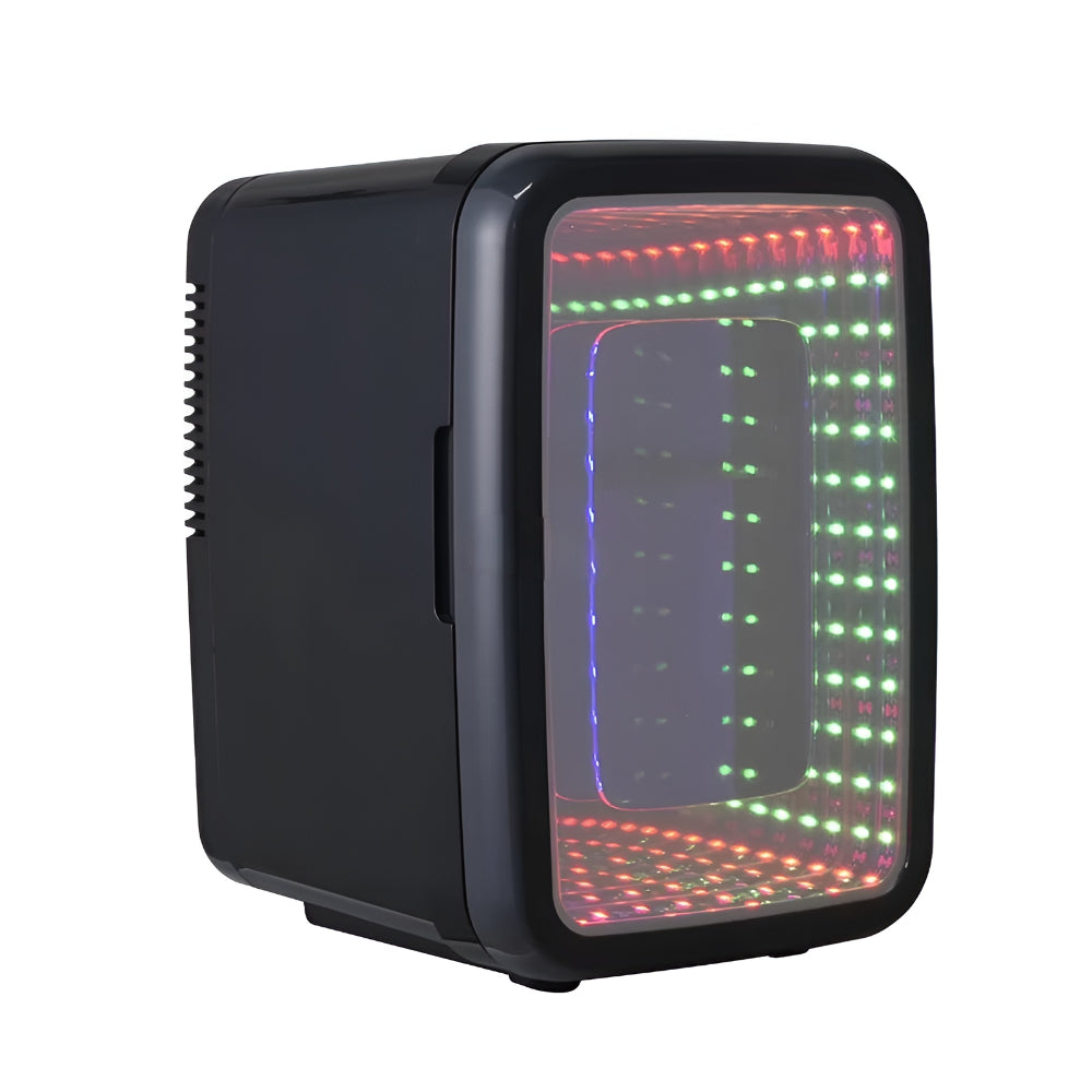Compact Desktop Beverage Cooler and Freezer for Portable Use