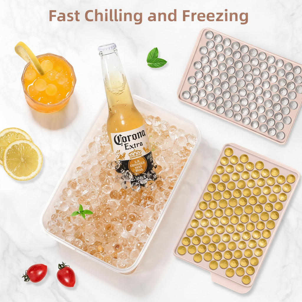 Mini Silicone Ice Ball Mold Tray for Round Ice Cubes