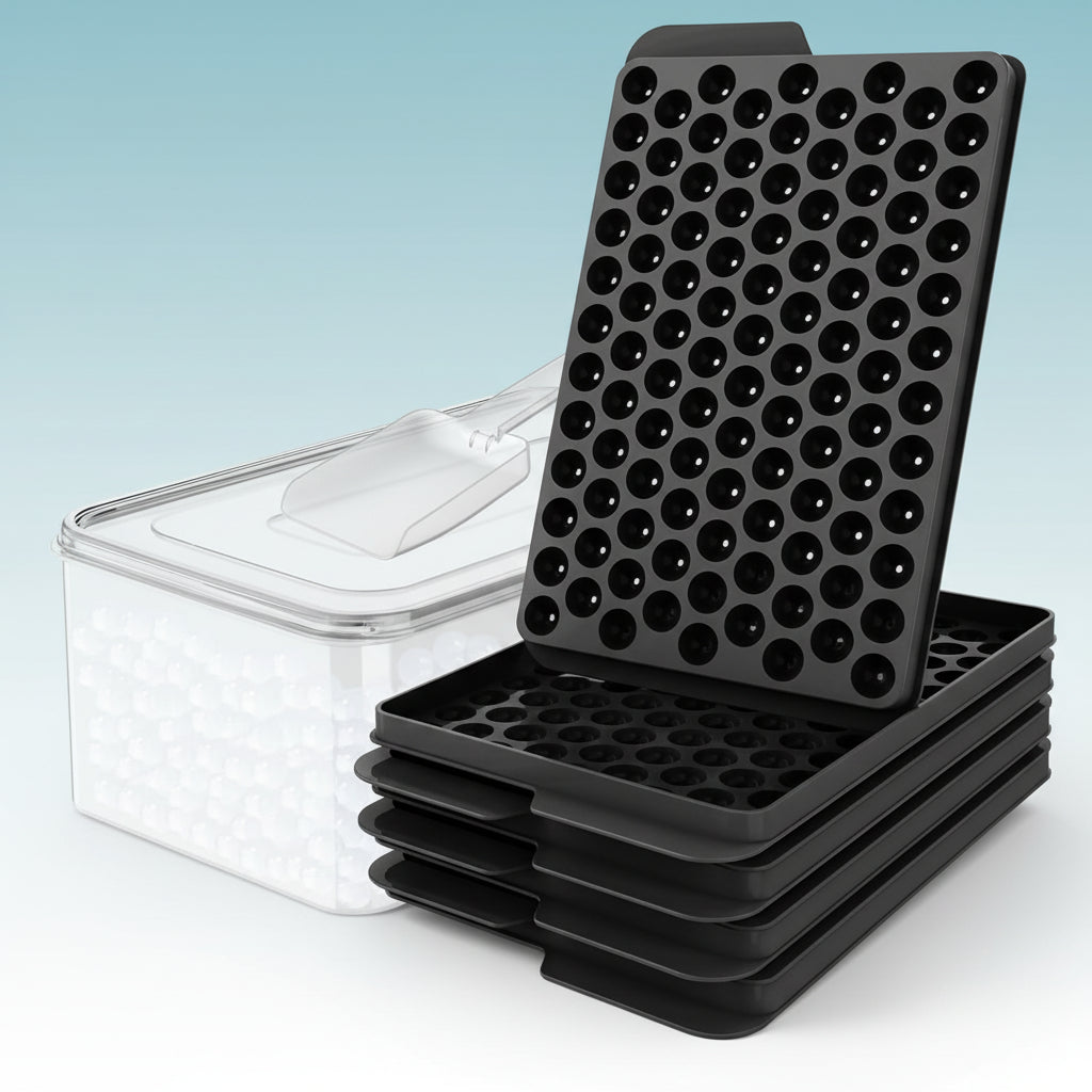 Mini Silicone Ice Ball Mold Tray for Round Ice Cubes